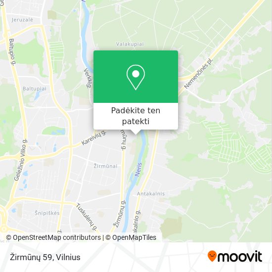 Žirmūnų 59 žemėlapis