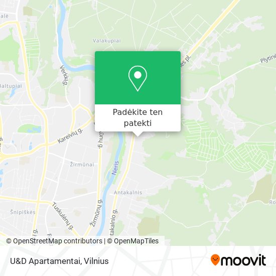 U&D Apartamentai žemėlapis