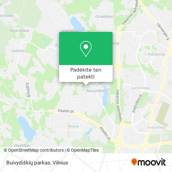 Buivydiškių parkas žemėlapis