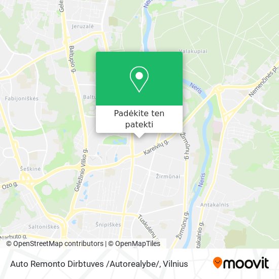 Auto Remonto Dirbtuves /Autorealybe/ žemėlapis