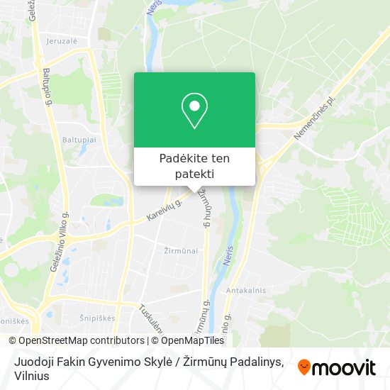 Juodoji Fakin Gyvenimo Skylė / Žirmūnų Padalinys žemėlapis