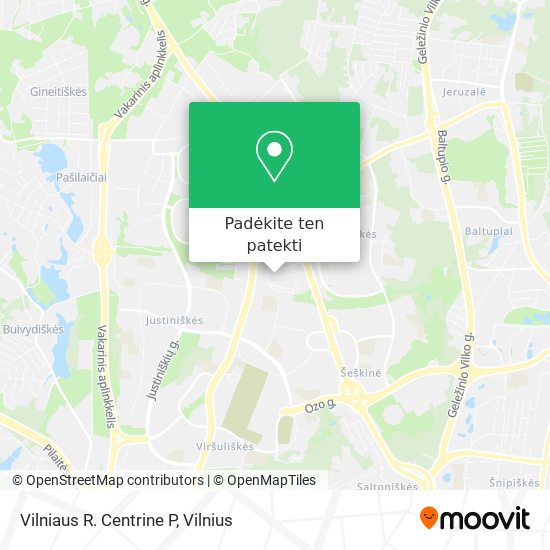 Vilniaus R. Centrine P žemėlapis