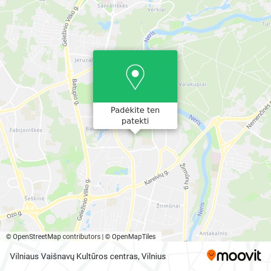 Vilniaus Vaišnavų Kultūros centras žemėlapis