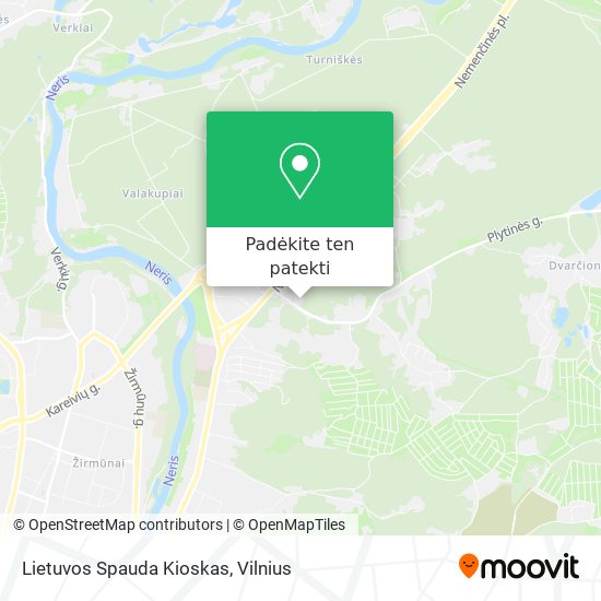 Lietuvos Spauda Kioskas žemėlapis
