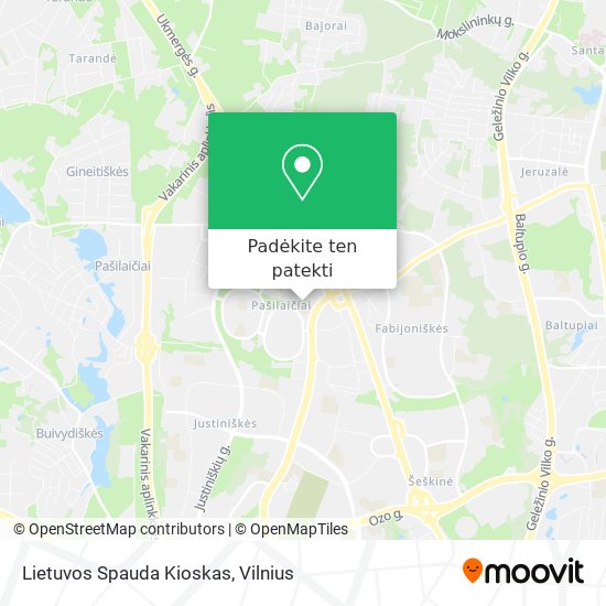 Lietuvos Spauda Kioskas žemėlapis