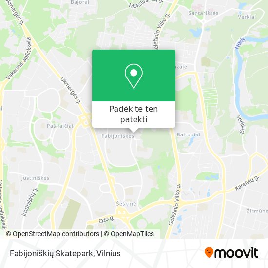 Fabijoniškių Skatepark žemėlapis