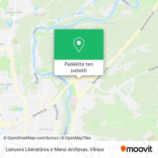 Lietuvos Literatūros ir Meno Archyvas žemėlapis