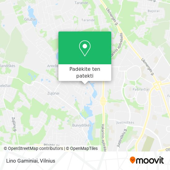 Lino Gaminiai žemėlapis