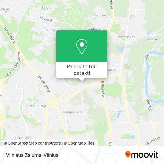 Vilniaus Zaluma žemėlapis