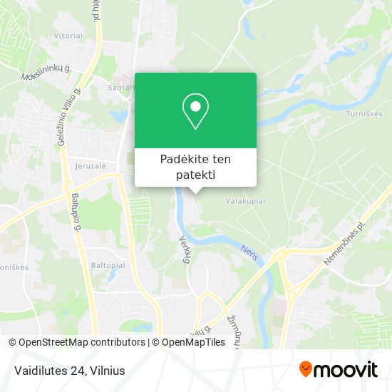 Vaidilutes 24 žemėlapis