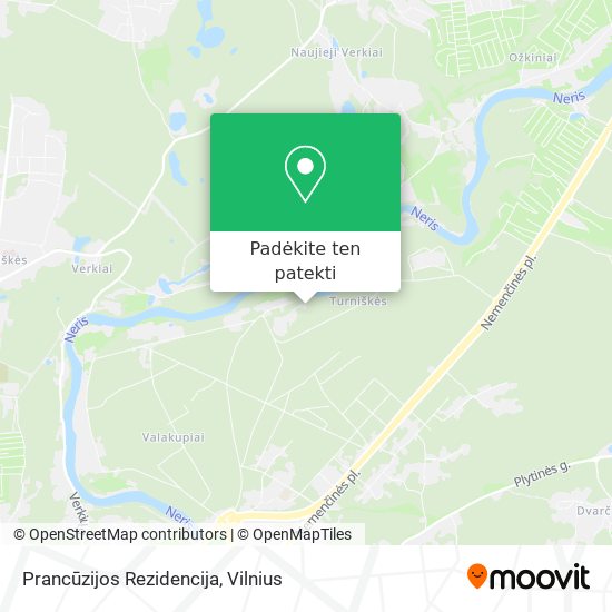 Prancūzijos Rezidencija žemėlapis