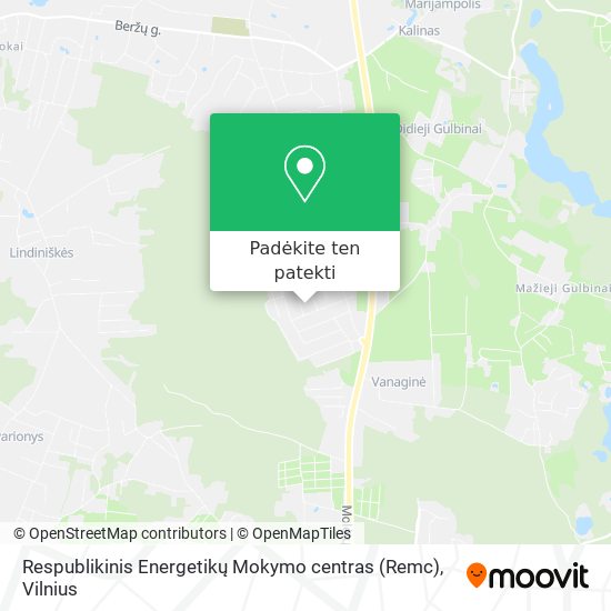 Respublikinis Energetikų Mokymo centras (Remc) žemėlapis
