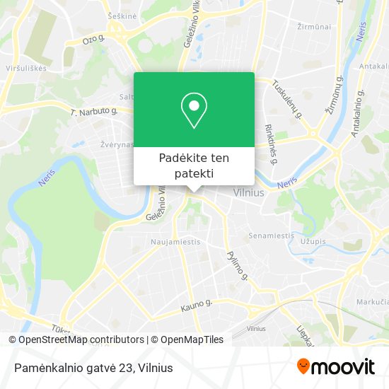 Pamėnkalnio gatvė 23 žemėlapis