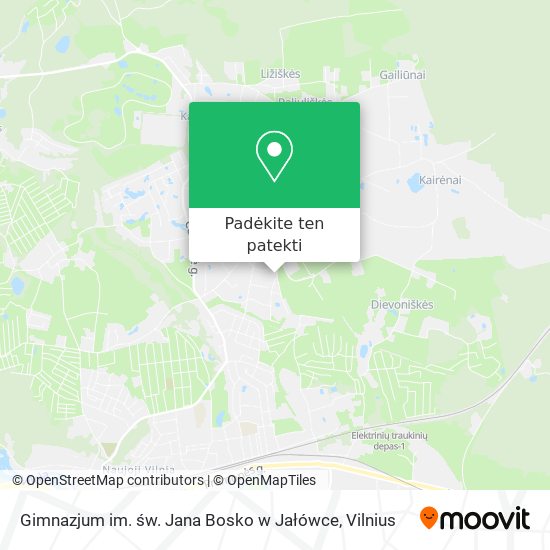 Gimnazjum im. św. Jana Bosko w Jałówce žemėlapis