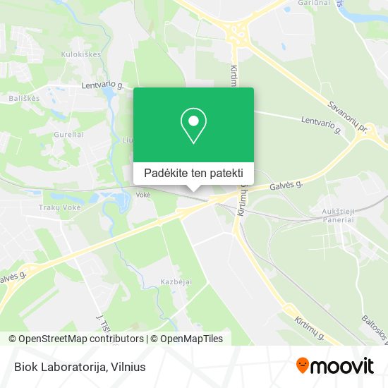 Biok Laboratorija žemėlapis