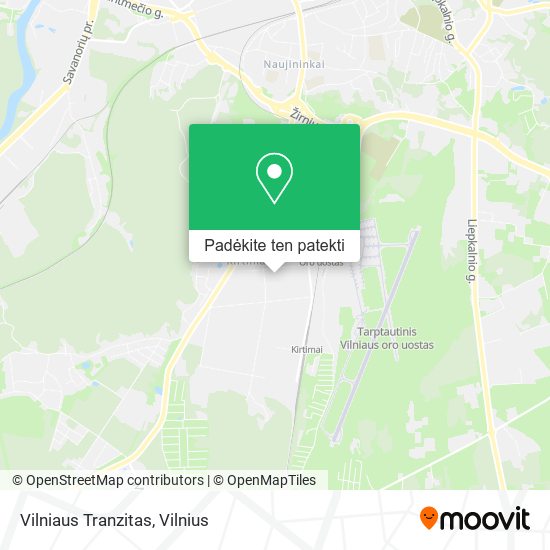 Vilniaus Tranzitas žemėlapis