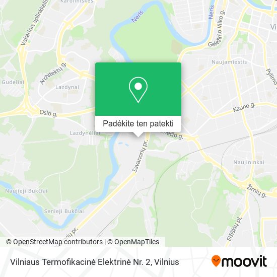 Vilniaus Termofikacinė Elektrinė Nr. 2 žemėlapis