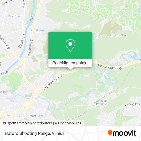Batoro Shooting Range žemėlapis