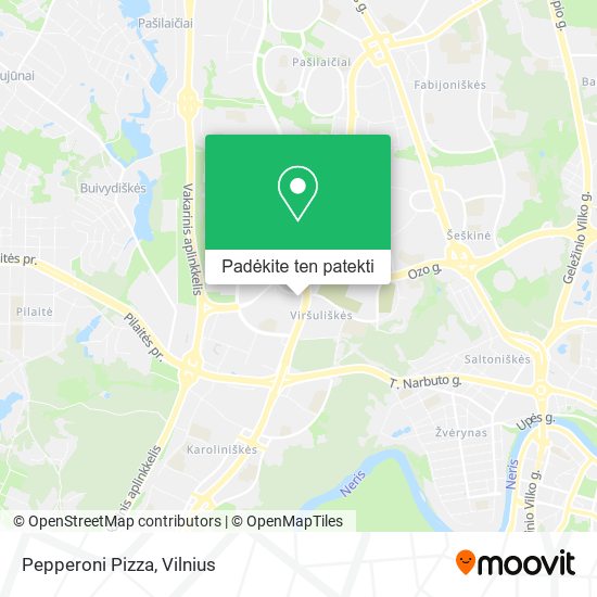 Pepperoni Pizza žemėlapis