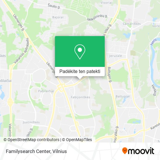 Familysearch Center žemėlapis