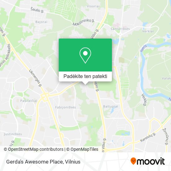 Gerda's Awesome Place žemėlapis