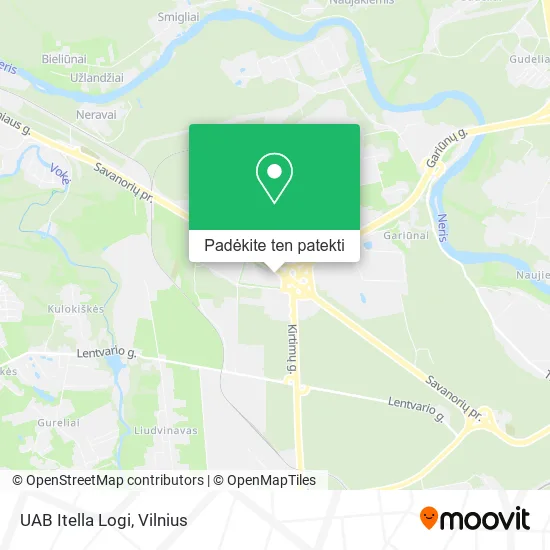 UAB Itella Logi žemėlapis