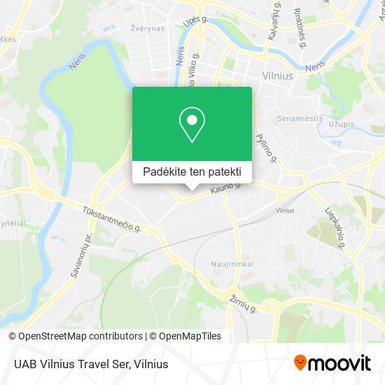UAB Vilnius Travel Ser žemėlapis