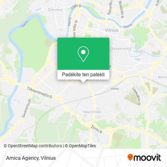 Amica Agency žemėlapis