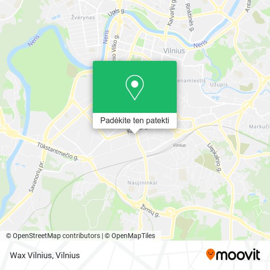 Wax Vilnius žemėlapis