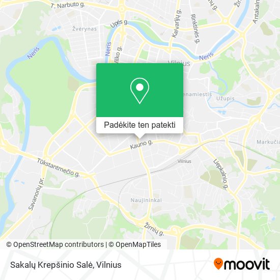 Sakalų Krepšinio Salė žemėlapis