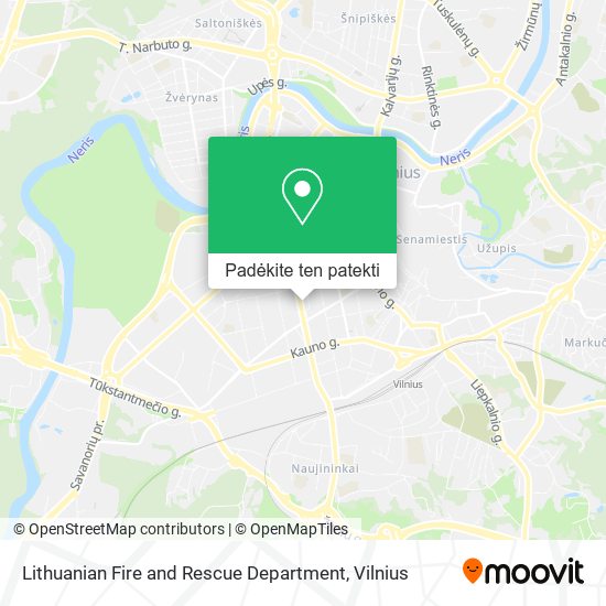 Lithuanian Fire and Rescue Department žemėlapis