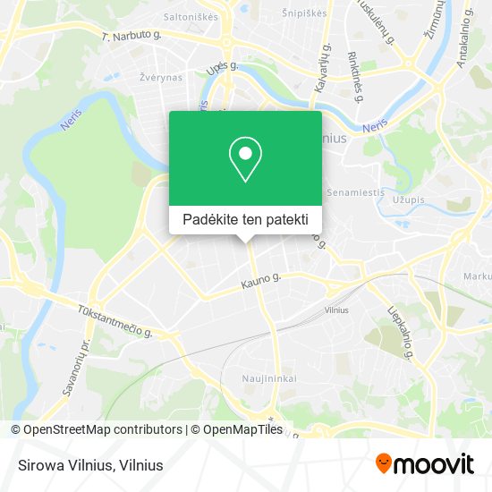 Sirowa Vilnius žemėlapis