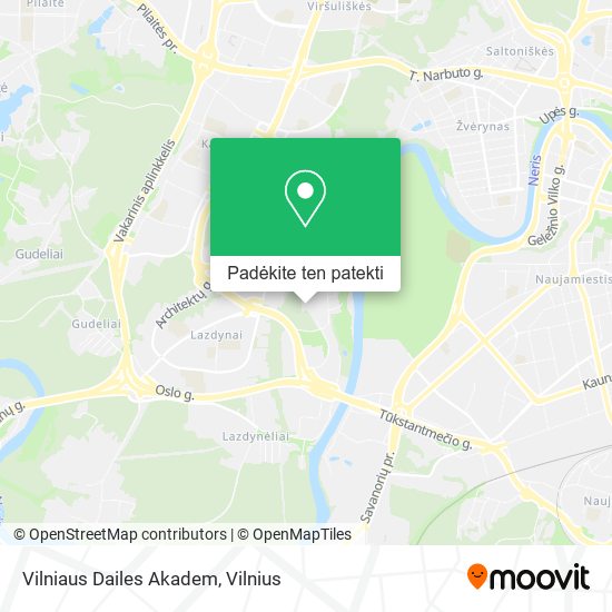 Vilniaus Dailes Akadem žemėlapis