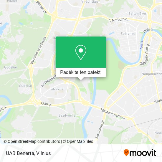 UAB Benerta žemėlapis