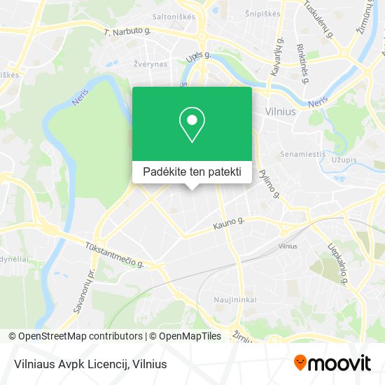 Vilniaus Avpk Licencij žemėlapis