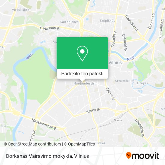 Dorkanas Vairavimo mokykla žemėlapis