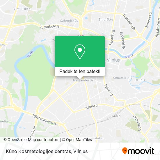 Kūno Kosmetologijos centras žemėlapis