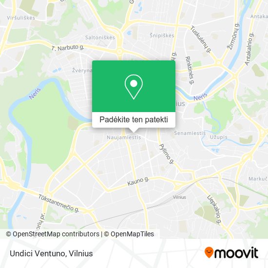 Undici Ventuno žemėlapis