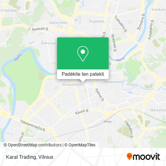 Karal Trading žemėlapis