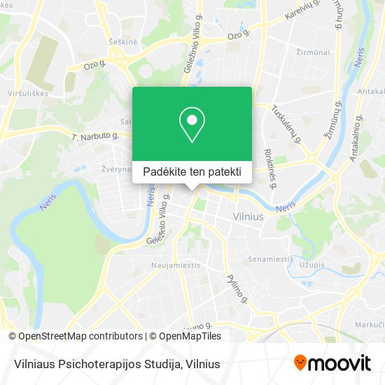 Vilniaus Psichoterapijos Studija žemėlapis