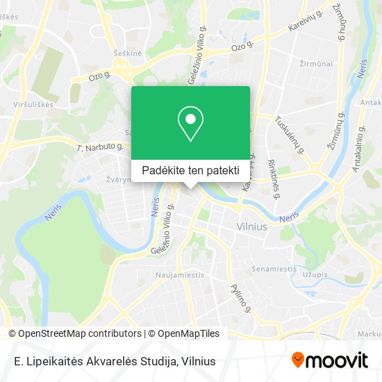 E. Lipeikaitės Akvarelės Studija žemėlapis
