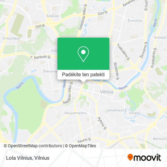 Lola Vilnius žemėlapis