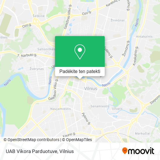 UAB Vikora Parduotuve žemėlapis