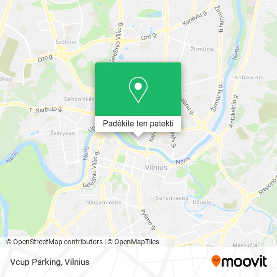 Vcup Parking žemėlapis
