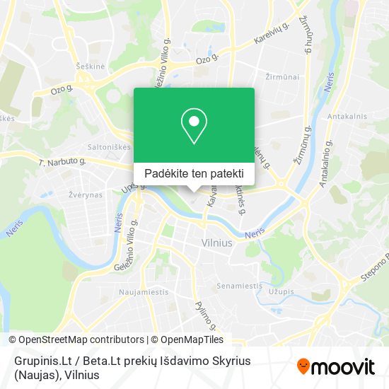 Grupinis.Lt / Beta.Lt prekių Išdavimo Skyrius (Naujas) žemėlapis
