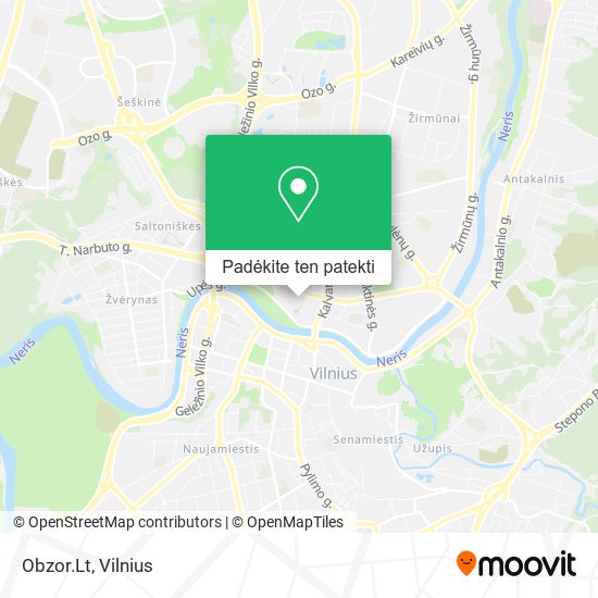 Obzor.Lt žemėlapis