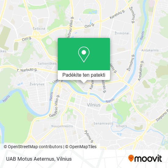 UAB Motus Aeternus žemėlapis