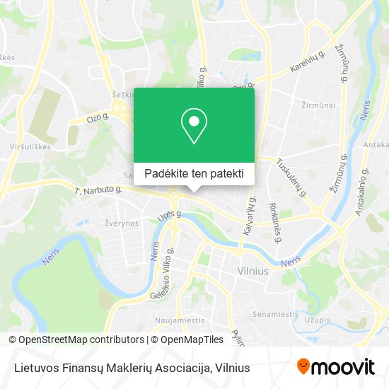 Lietuvos Finansų Maklerių Asociacija žemėlapis