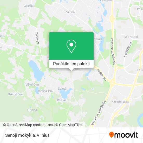 Senoji mokykla žemėlapis