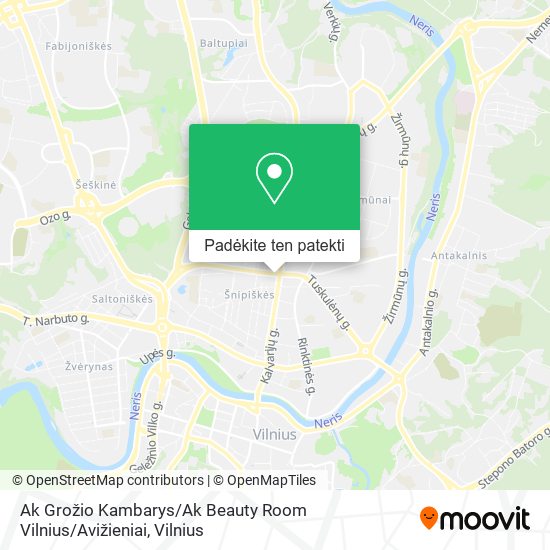 Ak Grožio Kambarys / Ak Beauty Room Vilnius / Avižieniai žemėlapis